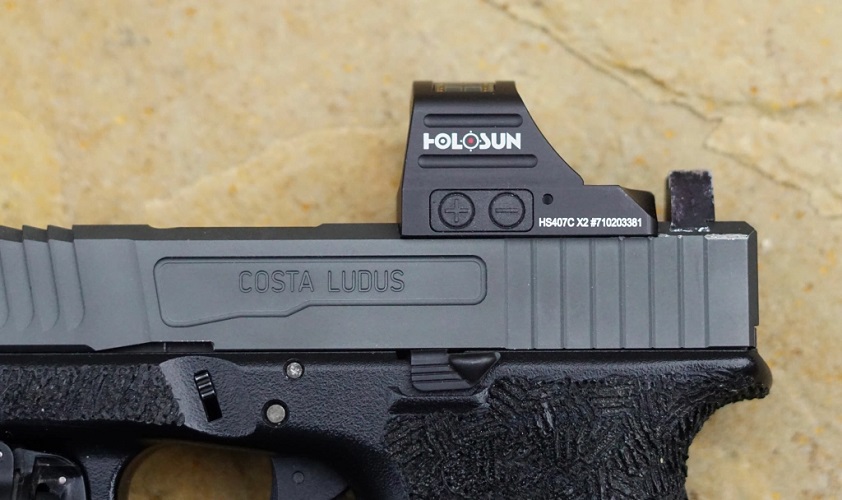 Коллиматорный прицел Holosun Open Reflex Micro HS407C X2 2 MOA с солнечной батареей Фото 3